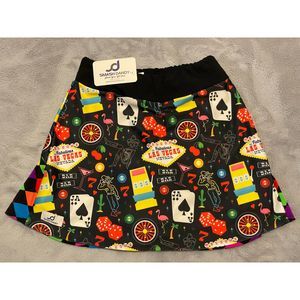 Smash Dandy Vegas w/ Neon Diamond Flutter Skort Size XS NWT